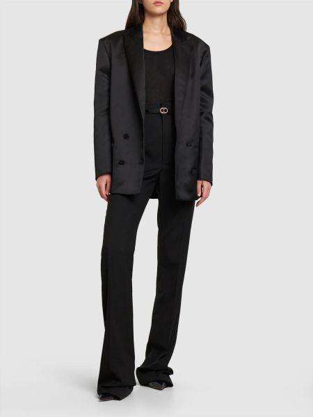 Kruvaze blazer Philosophy Di Lorenzo Serafini siyah