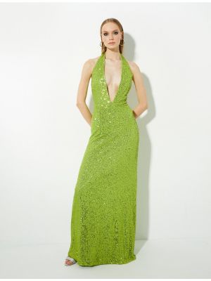 Вечерна рокля Koton зелено