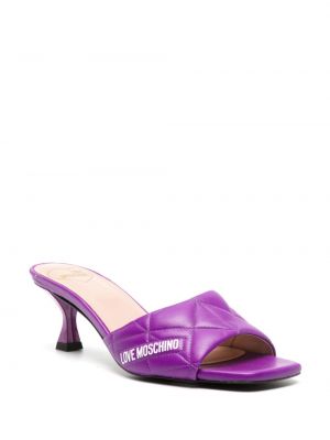 Mules Love Moschino violet