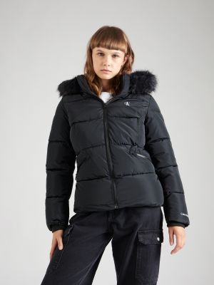 Manteau d'hiver slim Calvin Klein Jeans noir