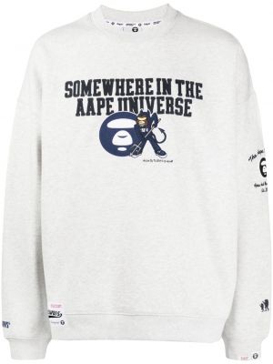 Jersey sweatshirt mit stickerei Aape By *a Bathing Ape® grau
