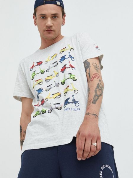 Brave Soul t-shirt szürke, férfi, melange