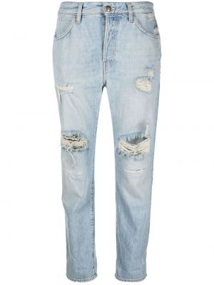 Proste jeansy z przetarciami Washington Dee Cee niebieskie