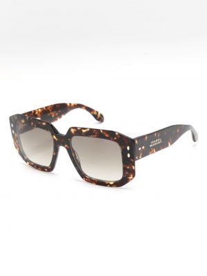 Okulary przeciwsłoneczne z nadrukiem Isabel Marant Eyewear brązowe