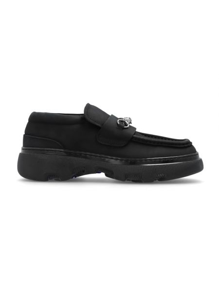 Czarne loafers Burberry