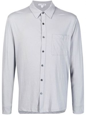 Pletená košeľa James Perse sivá