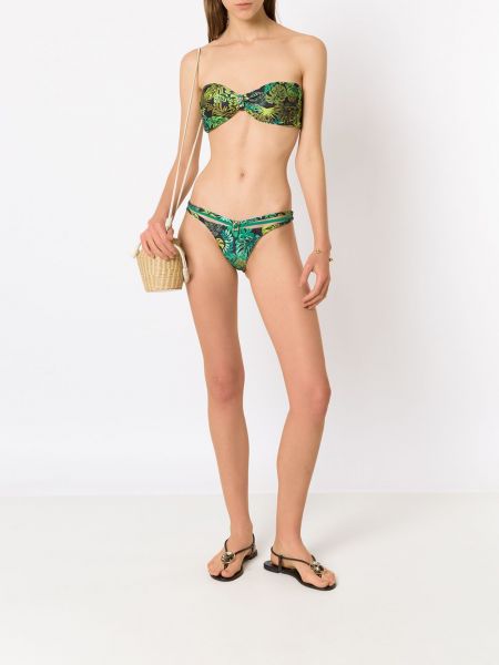 Bikini z nadrukiem w tropikalny nadruk Amir Slama zielony