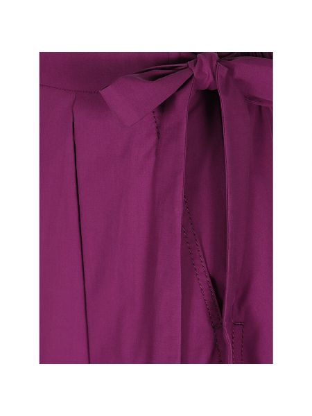Falda midi de algodón Max Mara Weekend violeta