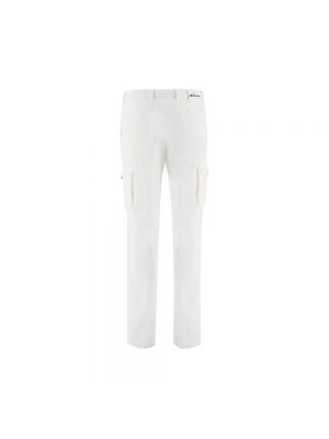 Spodnie slim fit Kiton białe