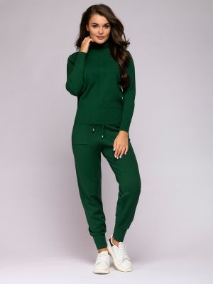Трикотажные брюки 1001 Dress зеленые