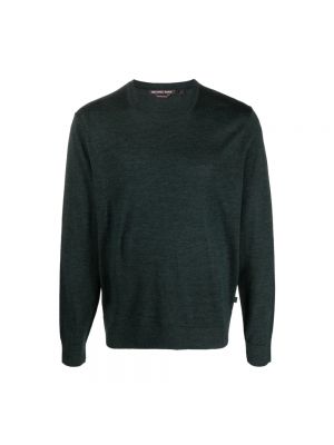 Sweter z wełny merino Michael Kors zielony