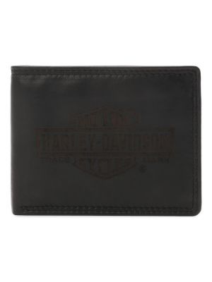 Кожаный кошелек Harley Davidson черный