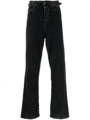Straight fit džíny s vysokým pasem Haikure černé