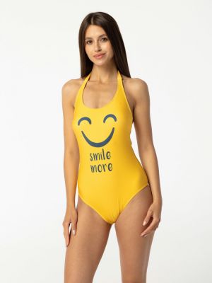 Kivágott hátú bikini Aloha From Deer sárga