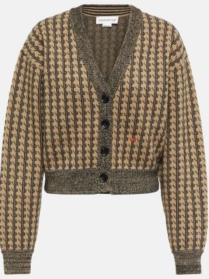 Cárdigan de lana de tejido jacquard Victoria Beckham