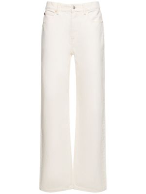 Relaxed прав панталон Alexander Wang бяло