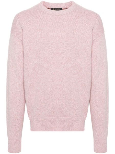 Garš džemperis Loro Piana rozā