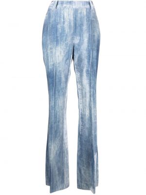 Pantaloni de catifea Ermanno Scervino albastru