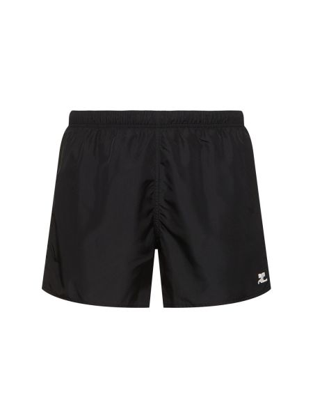 Pantalones cortos con bordado Courrèges negro