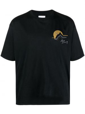 Bavlněné tričko Rhude černé
