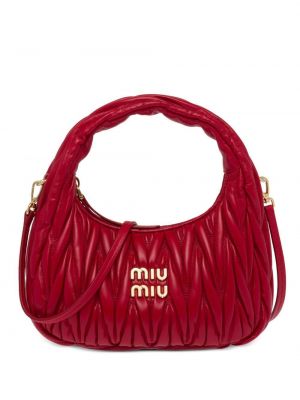 Mini taske Miu Miu rød