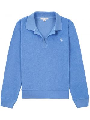 Medvilninis polo marškinėliai Sporty & Rich mėlyna