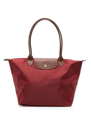 Nákupná taška Longchamp červená