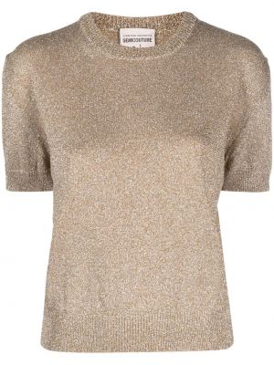 Strick top Semicouture gold