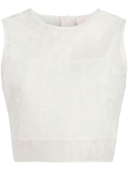Bluza s cvetličnim vzorcem Cinq A Sept bela