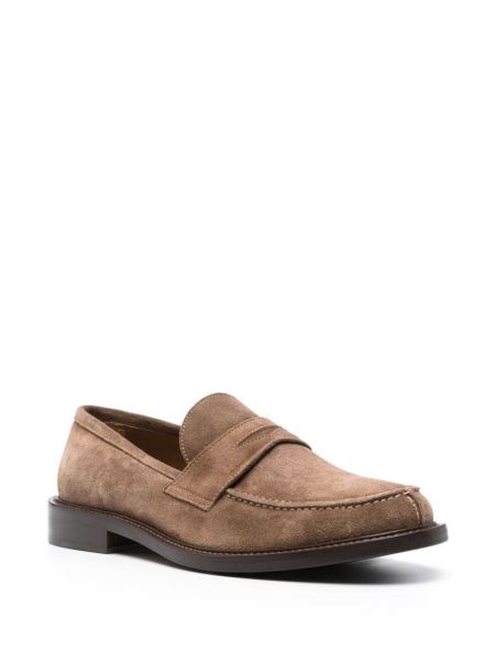 Seemisnahksed loafer-kingad Boggi Milano pruun