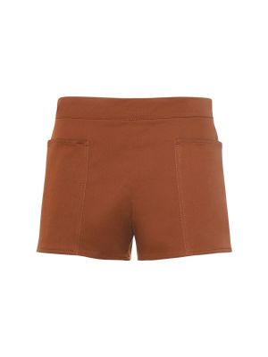 Shorts en coton Max Mara marron