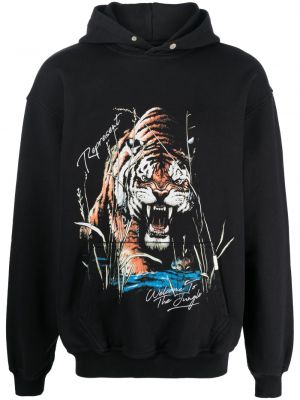 Hoodie mit print mit tiger streifen Represent schwarz