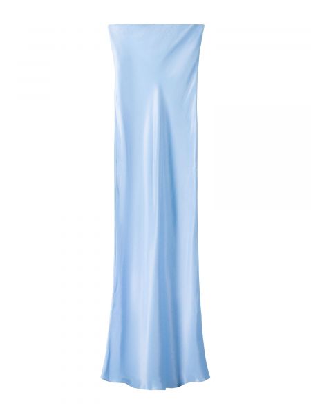 Коктейлна рокля Bershka светлосиньо