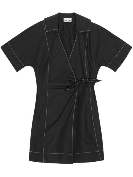 Mini šaty Ganni černé