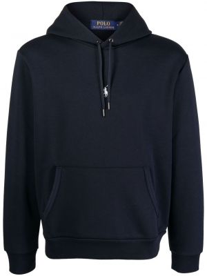 Lanena pamučna hoodie s kapuljačom od jersey Polo Ralph Lauren