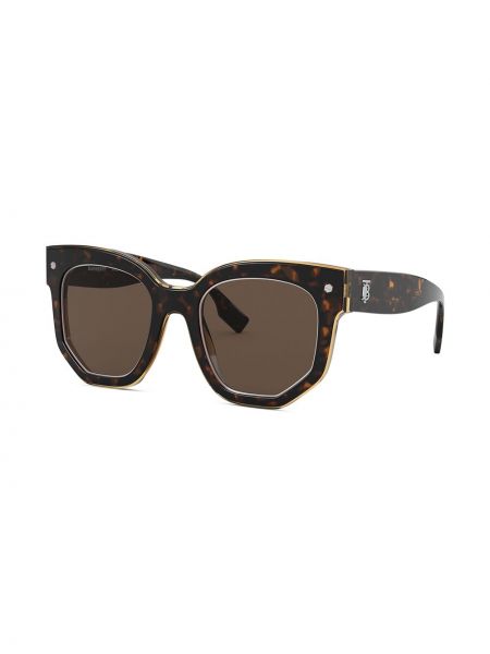 Gafas de sol con estampado geométrico Burberry Eyewear marrón