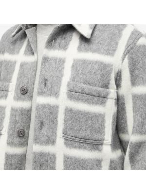 Фланелевая клетчатая рубашка Portuguese Flannel белая