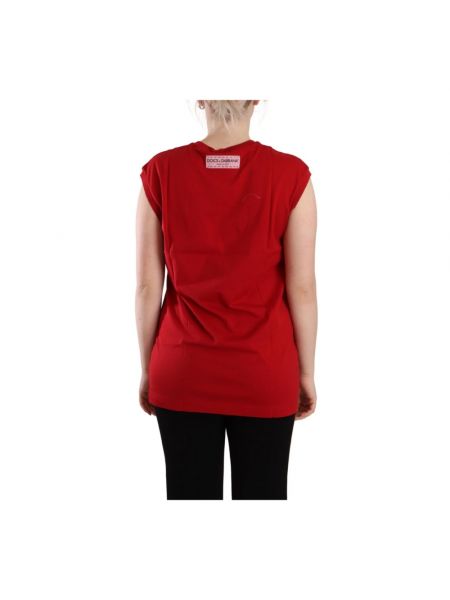 Camiseta sin mangas manga larga Dolce & Gabbana rojo