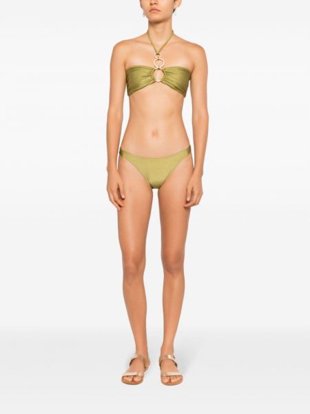 Drapiruotas bikinis Adriana Degreas žalia