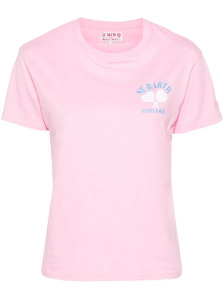 Тениска с принт Mc2 Saint Barth розово