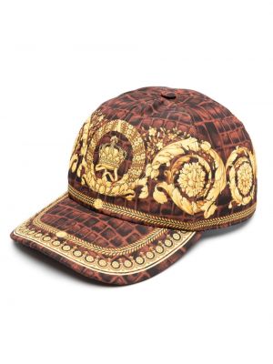 Șapcă din bumbac cu imagine Versace