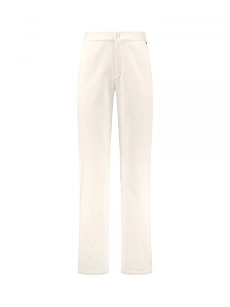 Памучни широки панталони тип „марлен“ Shiwi бяло