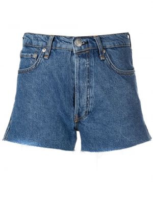 Shorts di jeans a vita alta Rag & Bone blu