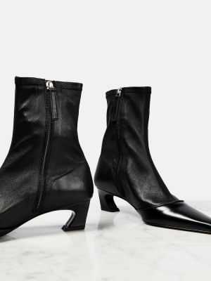 Ankle boots skórzane Acne Studios czarne