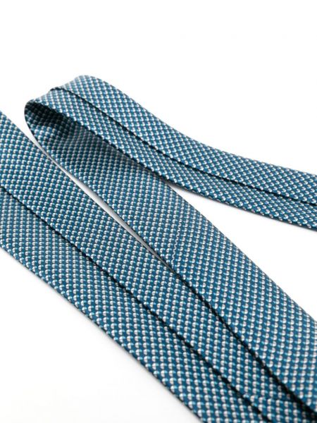 Cravate à imprimé à motif géométrique en jacquard Brioni