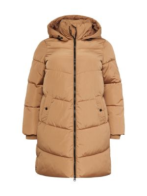 Пухено зимно палто Vero Moda Curve кафяво