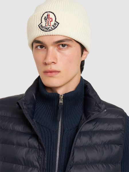 Yün bere Moncler beyaz