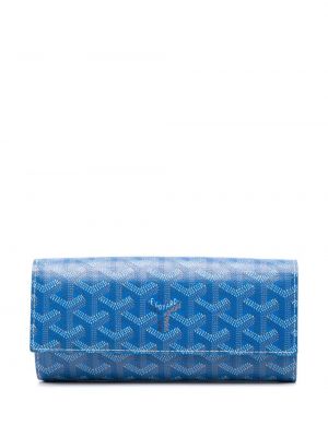 Peňaženka s potlačou Goyard modrá