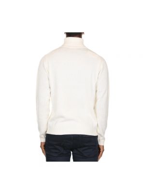 Jersey cuello alto de lana de tela jersey Sun68 blanco