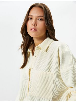 Βελούδινο πουκάμισο με κουμπιά με τσέπες Koton